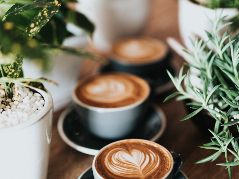 Bean to cup coffee machine on kitchen counter with fresh coffee